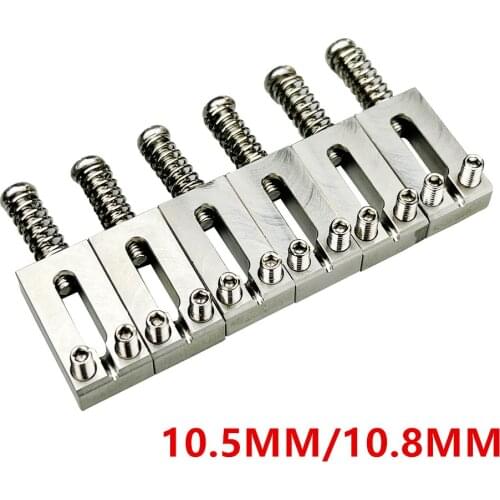 New Stainless Steel high mass Bridge Saddles 10.5MM 10.8MM For Stratocaster Electric guitar tremolo bridges