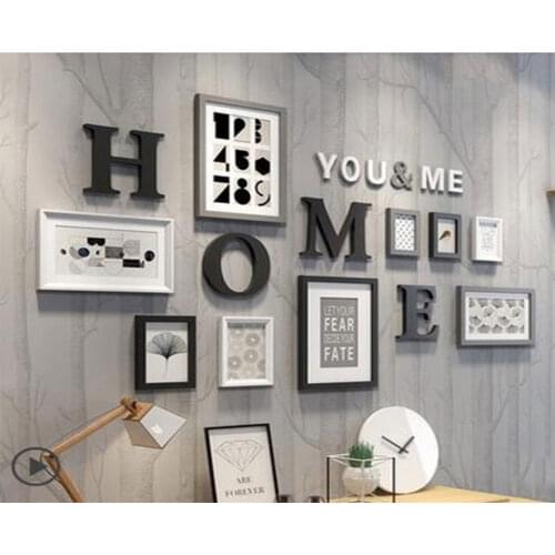 Europe Style Multi-frame Simple Vintage Photo Frame Wall,Family Picture living Frame Sets,Round Picture Frames For Paintings