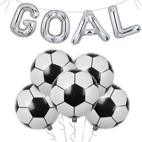 Soccer Party Supplies | GOAL Balloon Banner + Soccer Ball Sports Themed Birthday Party for Boys or Girls Mylar Foil Balloons Set