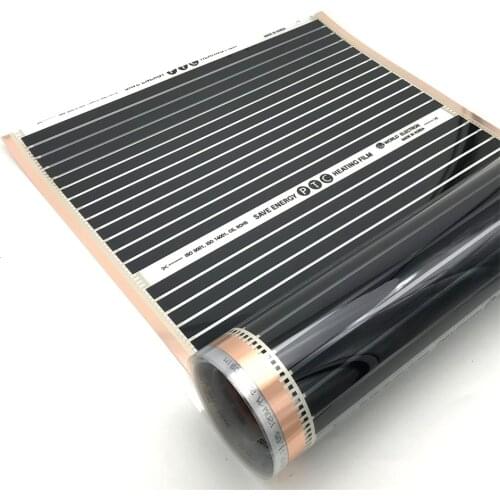 0.25m2 Infared PTC Material Energy Saving Warm Floor Mat AC220V 220w/m2 Underfloor Heating Film