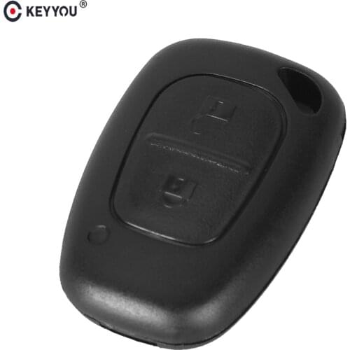 KEYYOU 2 Button Remote Car Key Shell Cover Fob Case For Vauxhall/Opel Vivaro/ Renault Movano Trafic Renault Kangoo No Blade