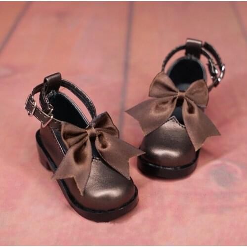 BJD doll shoes suitable for 1-3 1-4 SIZE big bow princess shoes cross buckle shoes boots doll accessories