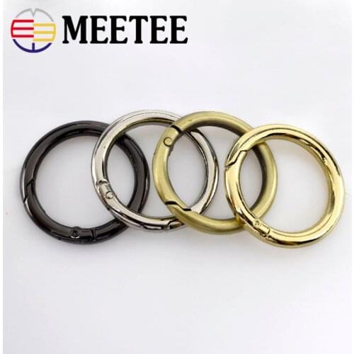 5/10/20pc 32mm Metal D O Ring Openable Keyring Leather Bag Belt Strap Dog Chain Buckle Snap Clasp Clip Trigger DIY Accessories