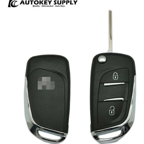 Modified ForCitroen 2 Buttons With Battery Holder Key Shell (Blade With Groove) AKCPF123