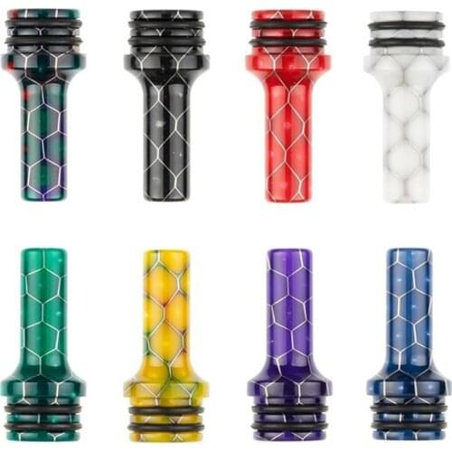 Hight Colorful Mouth Resin Drip Tips 510 MTL Thread Cigarette Mouthpiece Small caliber taste type
