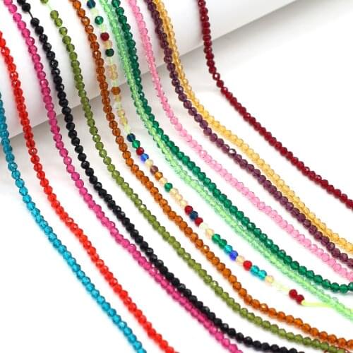 Small Beads Blue Green Round Natural Semi-Precious Stone Spinel for Jewelry Making Necklace DIY Bracelet Fine Holiday Gift 3mm