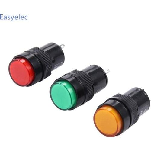 Warning Pilot Light Indicator ,led lamp,led Indicator ,led Indicator Light NXD-213 DC12V DC24V AC220V 16mm,Indicator Switch