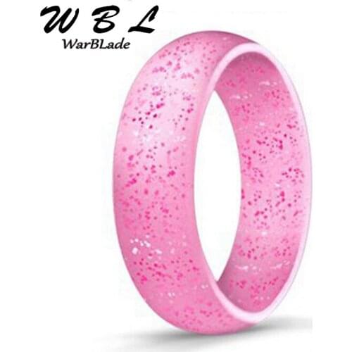 Size 4-10 Grade FDA Silicone Ring Hypoallergenic Crossfit Flexible Sports Rubber Finger Rings 5.7mm For Women Wedding Rings
