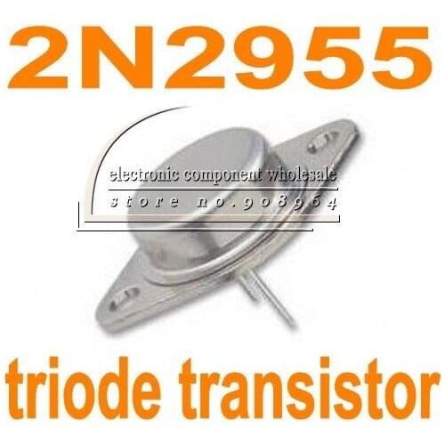 RHECCOW 50pcs/lot 2N2955 15A 100V 115W TO-3 triode transistor freeshipping