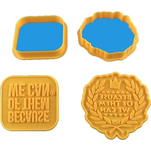 Roll Seal Cutter Plastic Biscuit Knife Baking Fruit Cake Kitchen Tools Mold Embossing Printing