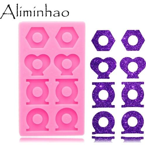 DY0823 Super Glossy Resin Silicone Straw Topper Attachments Mold, Mould for Straw attachment, Epoxy mold Jewellery Making