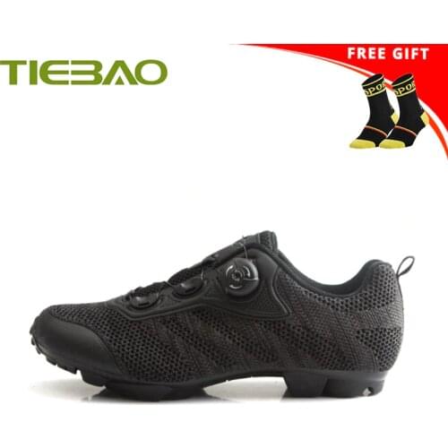 Tiebao Cycling Shoes Mtb Men Women Breathable Self-locking SPD Bicycle Sneakers Sapatilha Ciclismo Spinning Mountain Bike Shoes