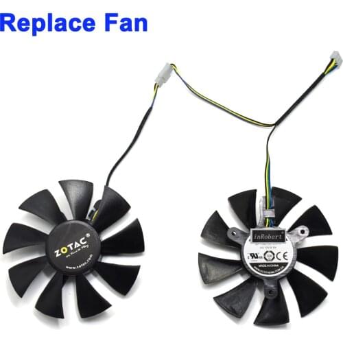 85mm 4Pin Cooler Fan Replace For ZOTAC GTX1060 6GB GTX 1070 Mini GTX 1060 Graphics Card Cooling Fan GFY09010E12SPA GA91S2H