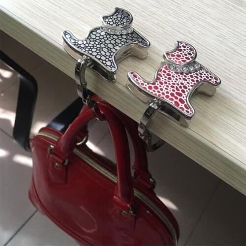 Handbag Hanger Easy Carry Reusable Cats Shaped Gift Shining Table Purse Rack for Bedroom ganchos para colgar hanger