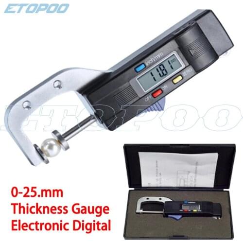 High Quality 0-25mm Quick Mini Digital Thickness Gauge thickness tester meter 0-25.00mm/0-1inch For Pearls & Gems