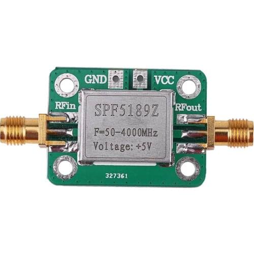 High Quality LNA 50-4000 MHz RF Low Noise Amplifier Signal Receiver SPF5189 NF = 0.6dB inm