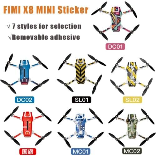 Scratch-proof Decals FIMI X8 Mini Protective Film PVC Stickers Drone Body Arm Waterproof Cover Skin for FIMI X8 Mini Accessories