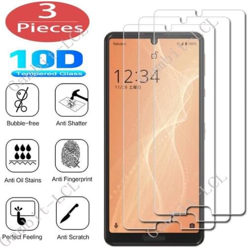 3Pcs Protection Glass For Sharp AQUOS sense 4 5G Sense4 Basic Lite Plus V Sense3 S3 Tempered Screen Protector Cover Film