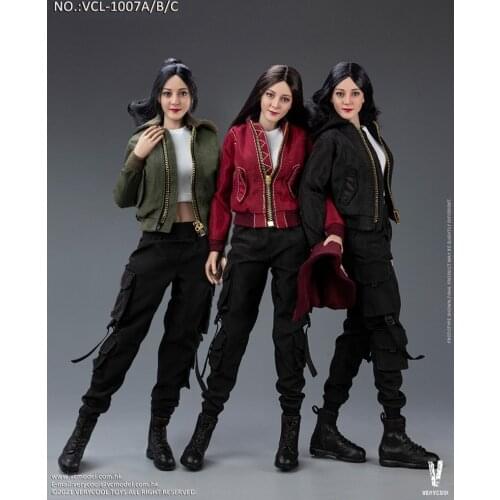 In Stock For Sale 1/6th VERYCOOL VCL-1007 Trendy Fashion Female Jacket Pants Shoes Suit No Body For 12inch Doll Soldier Collec