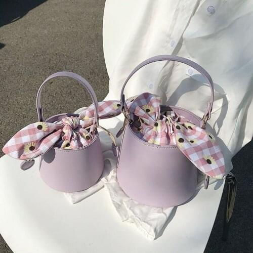 Korean style bucket bag for women 2020 handbag Solid color high-quality small Crossbody fashion womens shoulder messenger bags