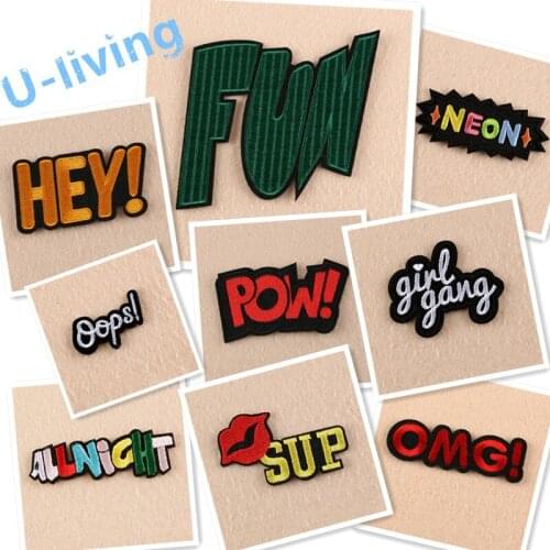 1pcs Mixture Patch for Clothing Iron on Embroidered Sew Applique Cute Patch Fabric Badge Garment DIY Apparel Accessories