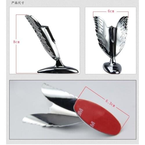 1pc Japanese or Korea car front hood bonnet badge emblem with Beauty K H* N* T* L M* K* S* pattern Silver color DIY Decoration