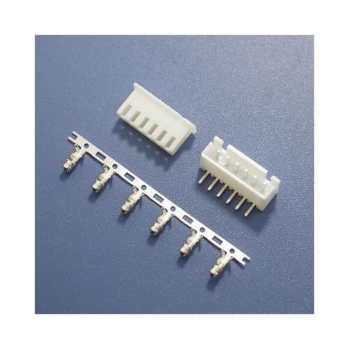 50 sets XH2.54 6P 6Pin Curved needle Pin Header+Terminal+Housing Connector