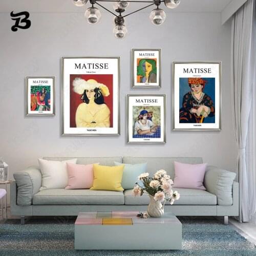 Abstract Portrait Canvas Painting Canvas Art Posters and Prints Classic Art Matisse Wall Art Pictures Retro Home Wall Decoration