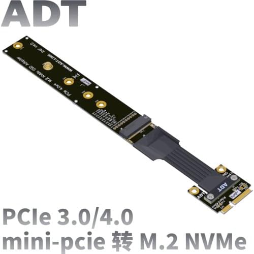 Mini-pcie wireless network card adapter M.2 NVME SSD extension cable, speed bandwidth: PCIe 3.0/4.0x1