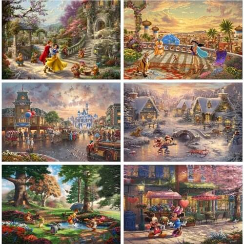 Diamond Embroidery Paintings Disney Mickey Princess Handmade Mosaic Cartoon Full Square/Round Home Decoration Wall Collage Kit