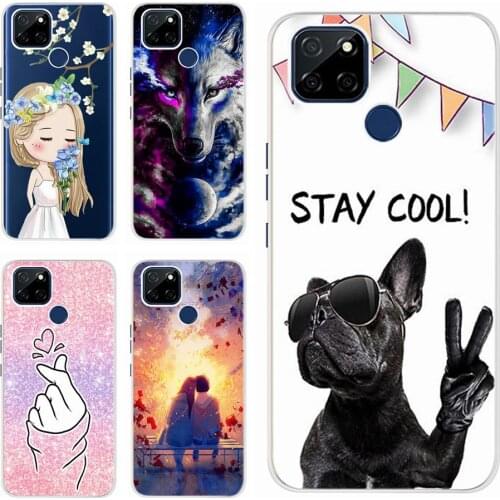 Phone Case For Oppo Realme Q2i Case Soft Silicone Full Protective Coque Cute Painted Back Cover For Realme Q2i Case 6.5'' Fundas