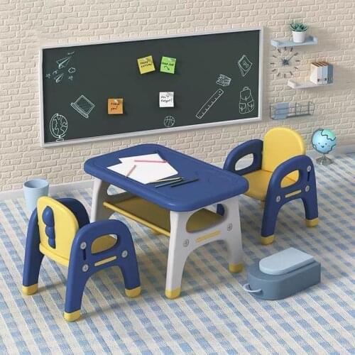 Kindergarten tables and chairs children toys small tables chairs set plastic learning home game tables baby dining tables kids