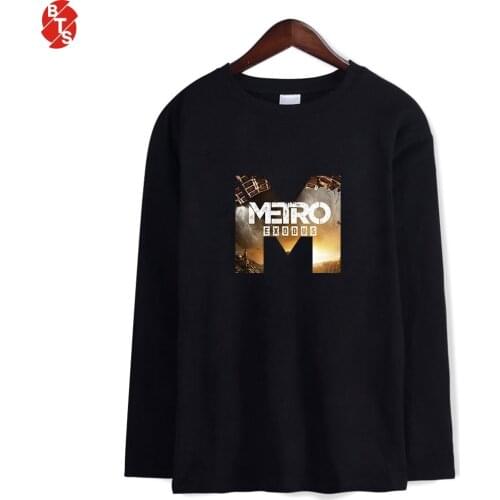 Metro Exodus Fashion Printed T-shirts Women/Men Long Sleeve Casual Tshirts 2019 New Arrival Hot Sale Casual Streetwear T Shirt