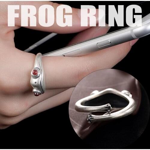 Gothic Jewelry Men Ring Frog Cute милое кольцо Adjustable Rings Man Fine Jewelry Mens finger-ring Sieraden vintage Rings Ringe