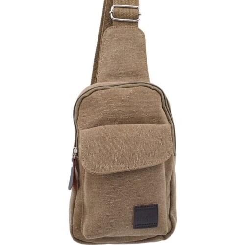 Korean Casual Men Chest Bag 2021 Fashion Vintage Men Messenger Bag Male Multi-function Canvas Out Travel Crossbody Bags Clutch