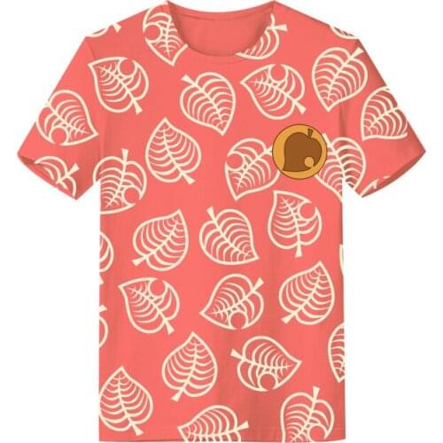 Game Animal Cosplay Crossing Isabelle Shirt Cosplay Short Sleeve Summer Shirt Tee