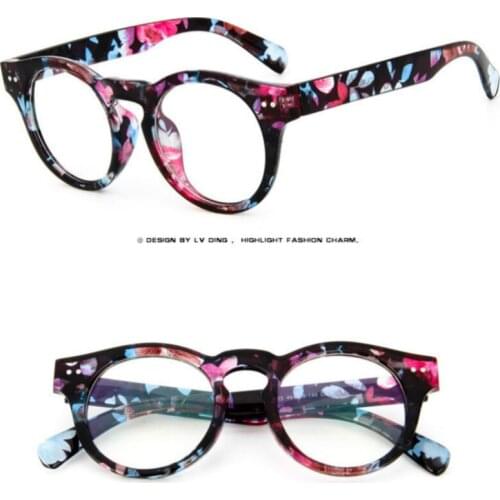 New Retro Rivet Round Eyewear Frame High Quality Men Women Optical Eyeglasses Computer Glasses Spectacle Frame