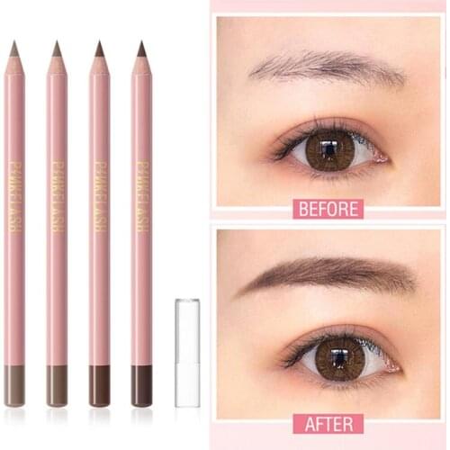 Easy to Color Eyebrow Pencil Wooden Smooth One Stroke Natural Wild Thin Brows Drawing Waterproof Long-lasting Cosmetic TSLM2