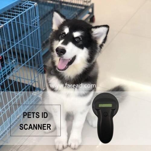 RFID animal Microchip Reader FDX-A/FDX-B/HDX standards 125khz/134.2KHz Ear Tag glass chip handheld Vets dog Pet ID Scanner