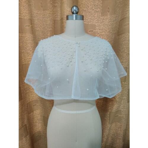 Wedding Cover Up Wrap Boleros Gorgeous Beads White Ivory Bridal Jacket New wedding accessory