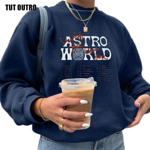 TRAVIS SCOTT ASTROWORLD hope you are here HOODIES Women Oversized Hoodie Harajuku Pullover Urban Sweatshirt