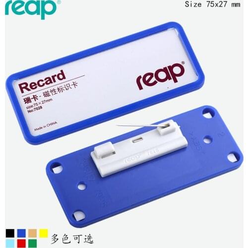 10PCS/lot High Quality Candy colors reuseable DIY Employee Name Badge Staff Name Tag For Retail Stores Hotels (safepin Version)