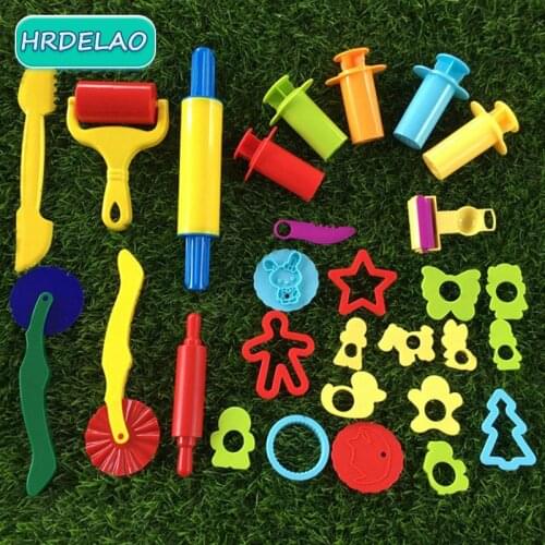 2021 Slimes Play Dough Tools Sets Accessories Plasticine Mold Modeling Kit Soft Clay Cutters Moulds Educational toy for children