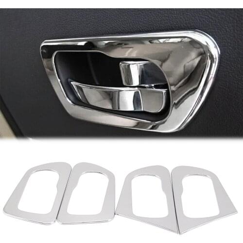 4pcs/set ABS chrome Interior Inner Handle Cover decoration trim for Nissan Qashqai 2011 2012 2013 2014