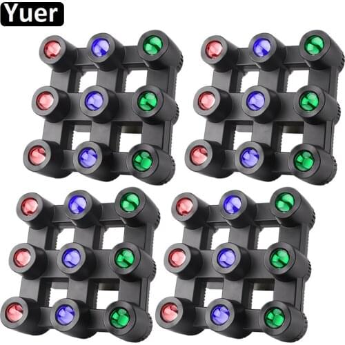 4Pcs/Lot 9x40W RGBW 4in1 LED Eyes Beam Light Individual Control Beam Light DMX512 Sound Professional Stage DJ Party Light