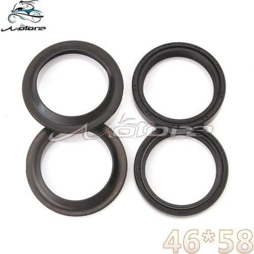 46*58 Motorcycle Front Fork Damper oil seal Dust cover For FJR1300 ZX-6R 00-02 ZZR600 06-08 ZX-9R 98-03 XR650 99-06 GSX1400