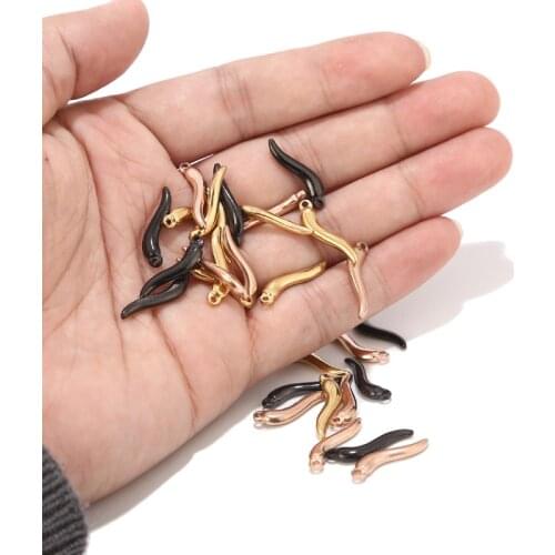 5 color stainless steel Pepper Charms Chili Charm Pendants Enamel Pendants Jewelry Accessory Findings for DIY jewelry making