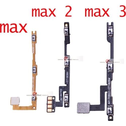 5pcs/lot New Power On/Off Key & Volume Side Button Flex Cable For Xiaomi Max Mi Max 2 max 3 Repair Parts