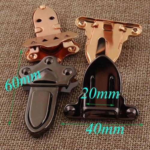 8 SETS Black/Gold Purse Locks,Twist Closure Lock,Tuck Tongue Clasp,Turn Lock,DIY Purse,bag lock,Purse Closure 40MM*60MM