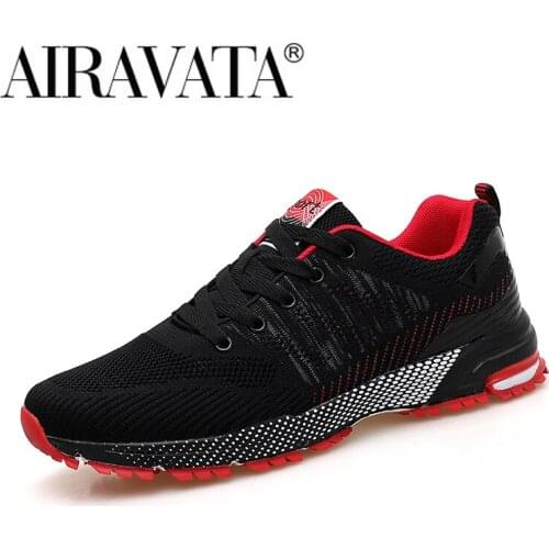 Airavata 2021 Mens Running Sneakers Lace Up Casual Outdoor Lightweight Breathable Sports Male Athletic Gym Shoes Footwear